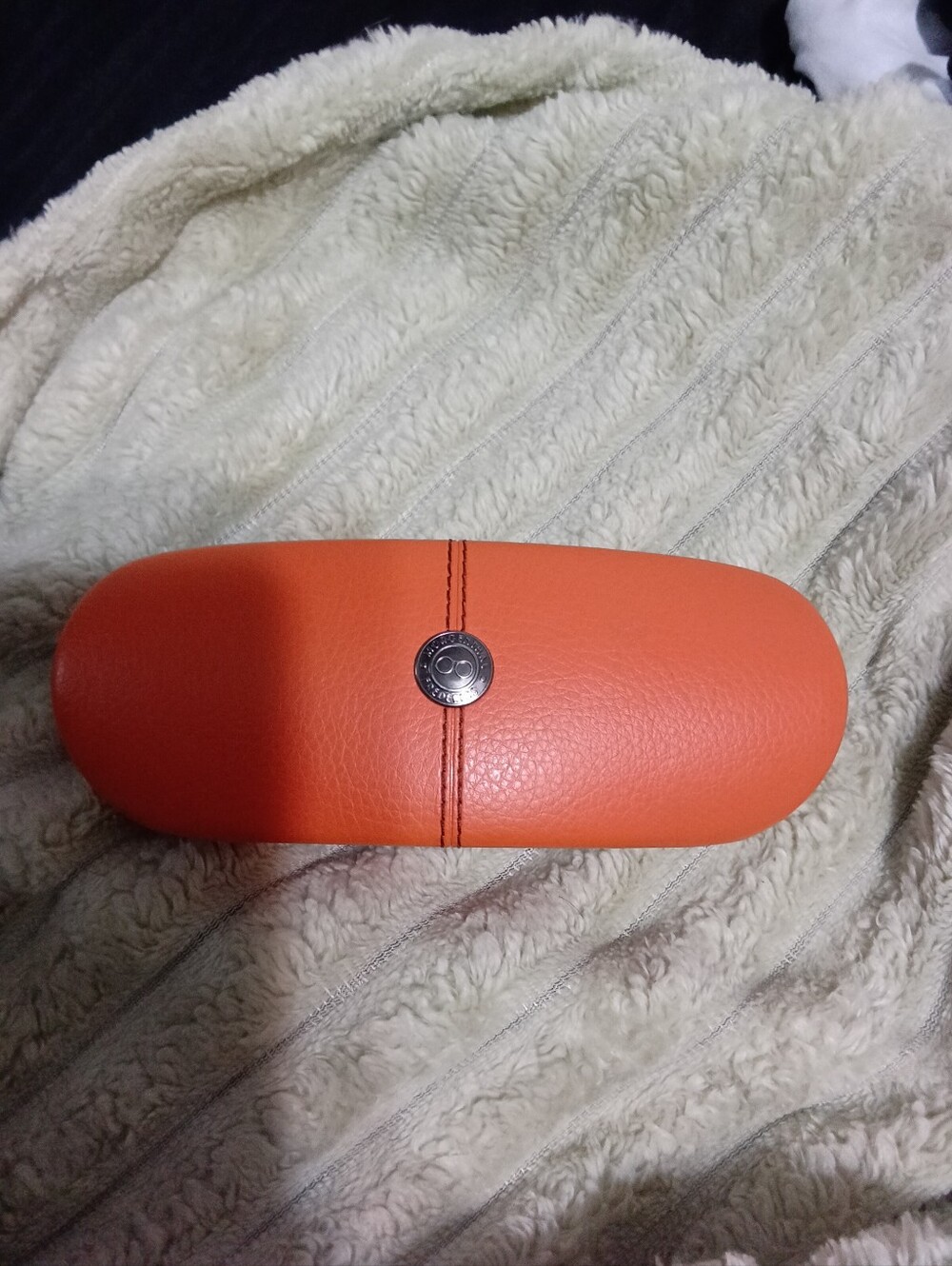 Morgenthal Frederics Orange Eyewear Case - Slim Protective Sunglass Holder